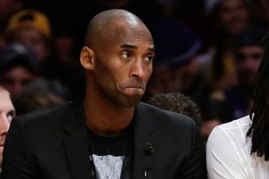 All Kobe Bryant could do right now is sit back and watch while his fractured knee heals