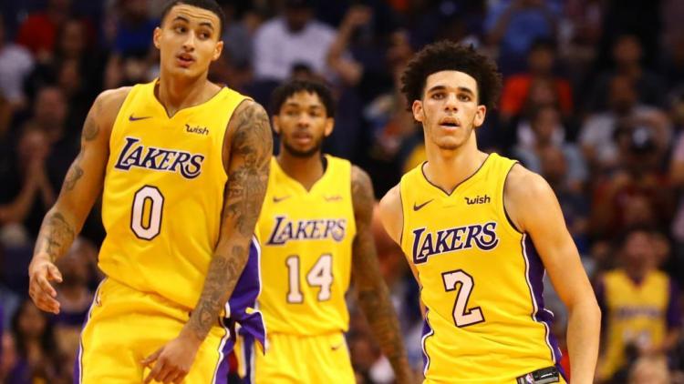 lonzo-ball-kyle-kuzma-brandon-ingram-yellow-unis